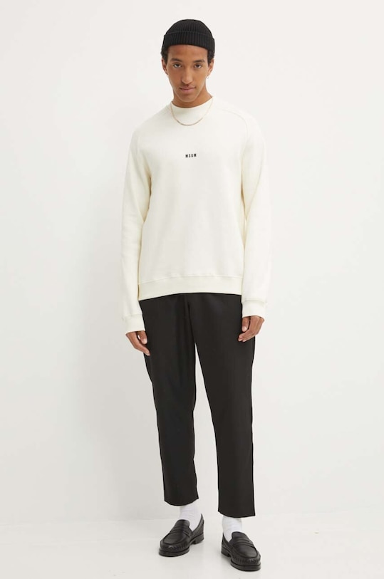 MSGM bluza bawełniana 2000MM503.200001 beżowy AA00