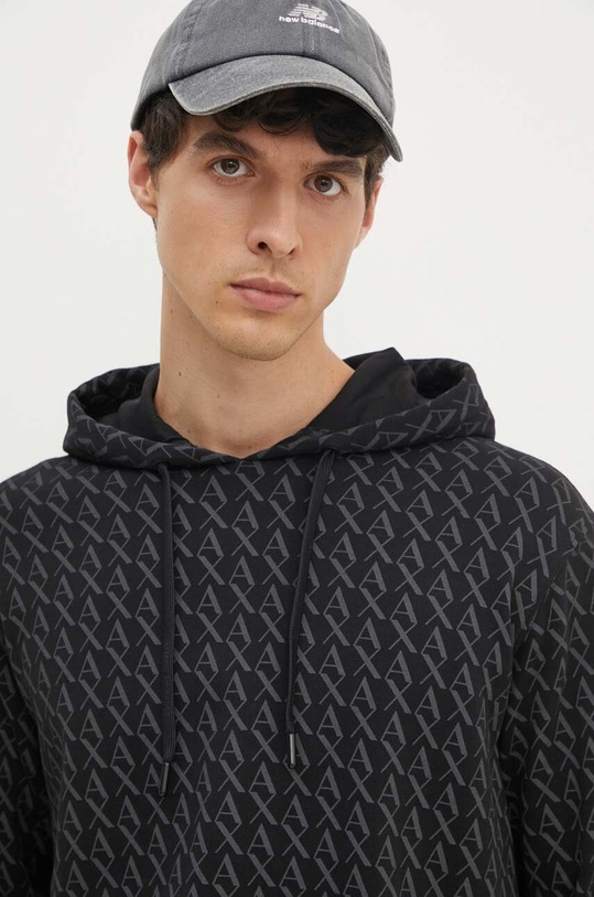 Armani Exchange bluza bawełniana czarny 8NZMCW.ZJNRZ.NOS