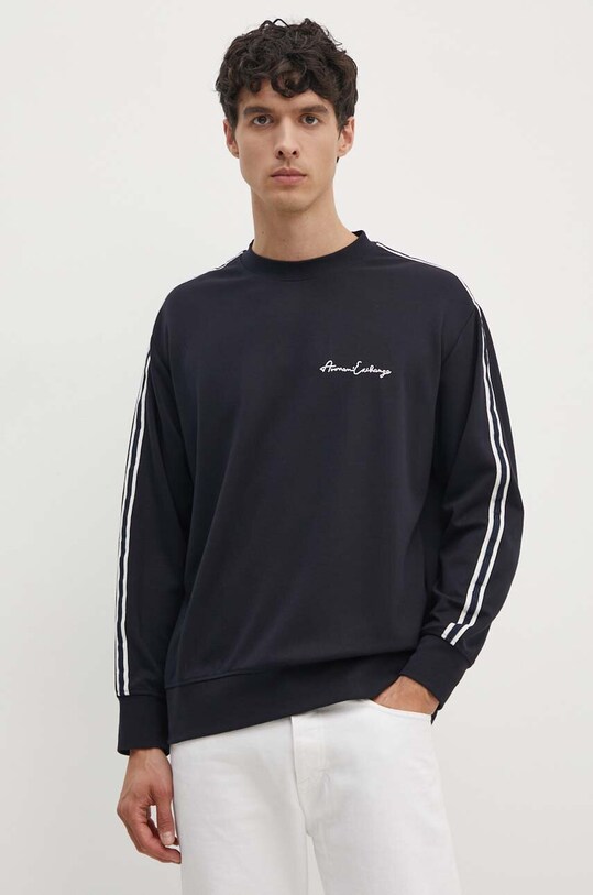 Armani Exchange bluza imprimeu bleumarin 8NZMSG.Z9N1Z.NOS