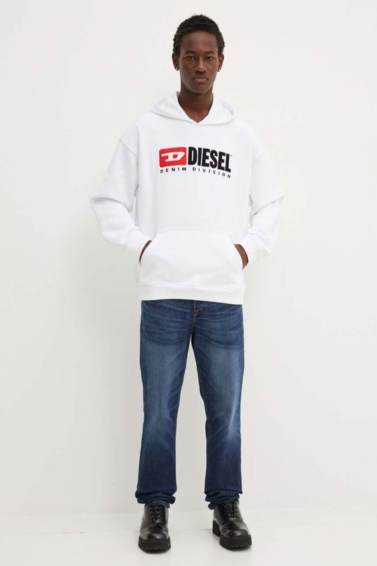 Diesel bluza bawełniana S-BOXT-HOOD-DIV A14945.0GEAD biały AA00