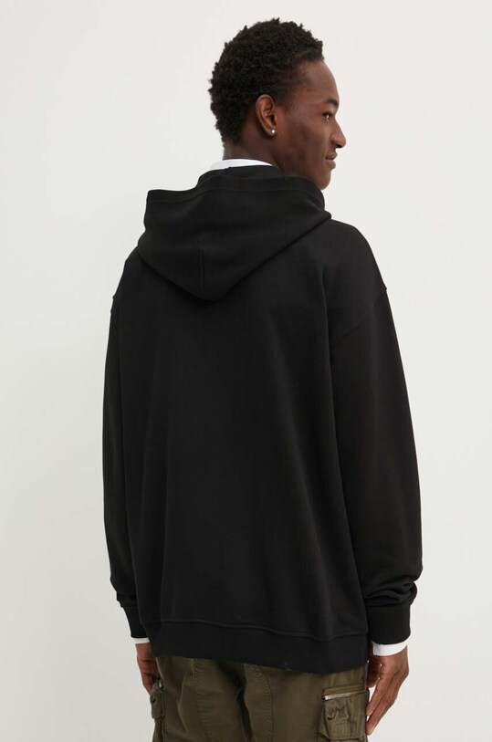 Одежда Хлопковая кофта Diesel S-BOXT-HOOD-ZIP-DIV A14946.0GEAD чёрный