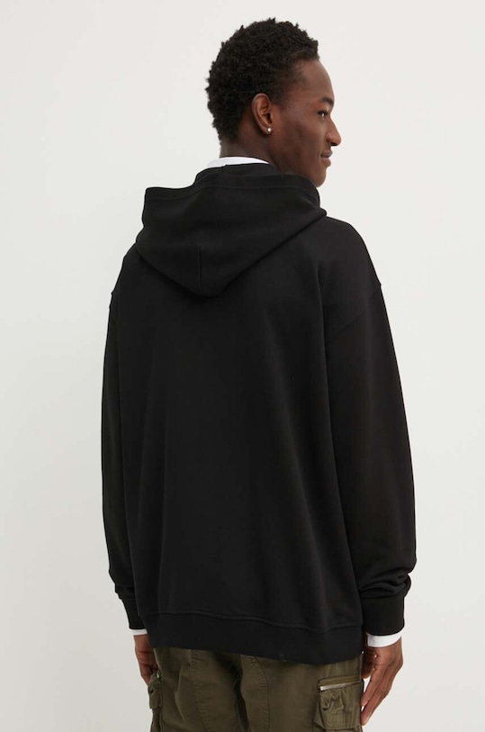 Odzież Diesel bluza bawełniana S-BOXT-HOOD-ZIP-DIV A14946.0GEAD czarny