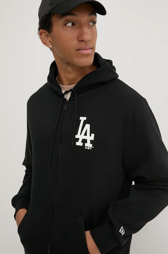 New Era bluza LOS ANGELES DODGERS negru 60416719