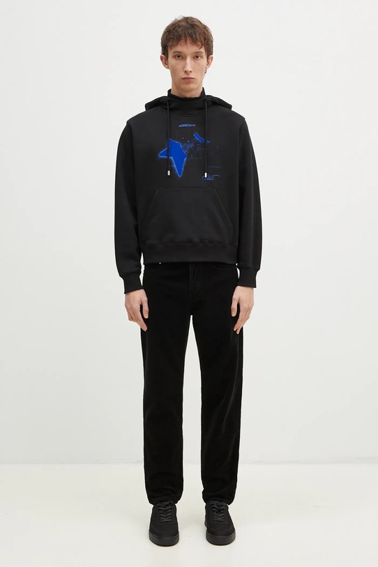 Pamučna dukserica Ader Error BN01FWHD0103BK crna