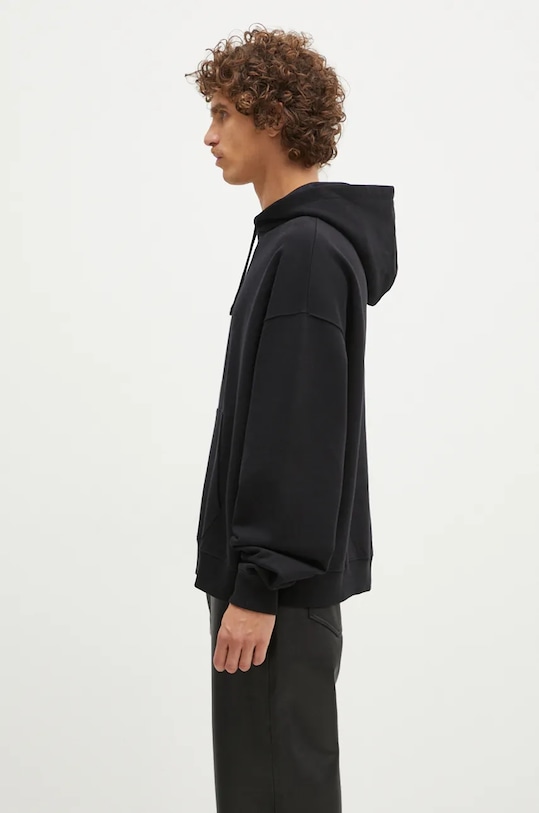 1017 ALYX 9SM cotton sweatshirt Boxy Pullover Hoodie AAMSW0248FA01 black AA00