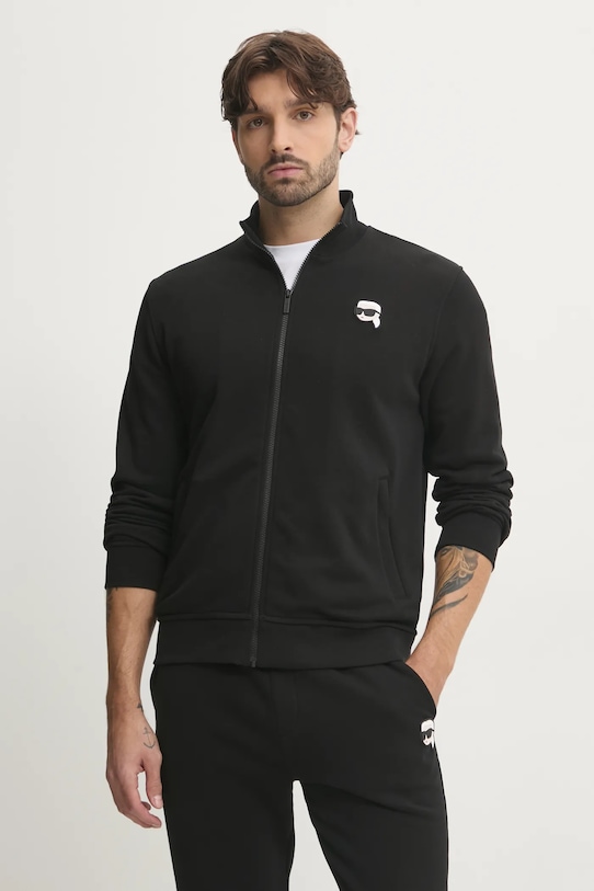 Karl Lagerfeld bluza aplikacja czarny 500900.705712