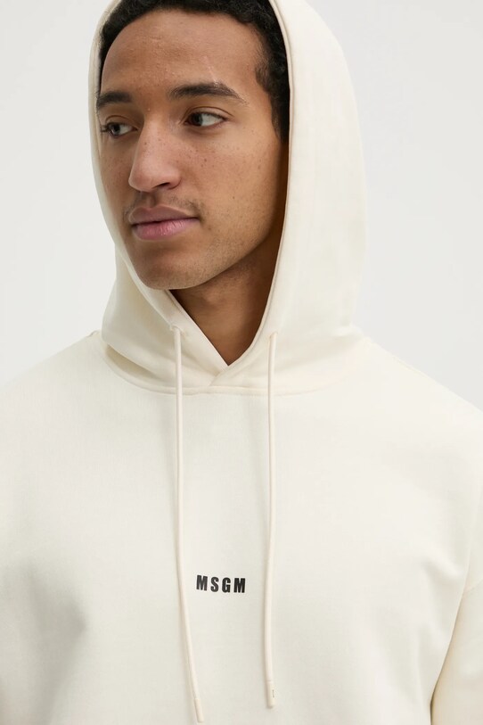 Хлопковая кофта MSGM бежевый 2000MM509.300000