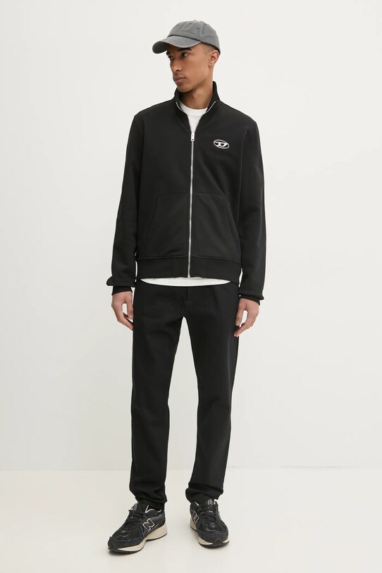 Кофта Diesel S-GINNI-ZIP-OD SWEAT-SHIRT A11439.0BMBJ чёрный AA00