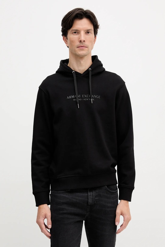 Хлопковая кофта Armani Exchange хлопок чёрный XM001294.AF20934.NOS