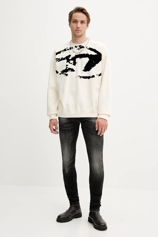 Diesel felpa in cotone S-BOXT-N5 A13051.0DQAK beige AA00