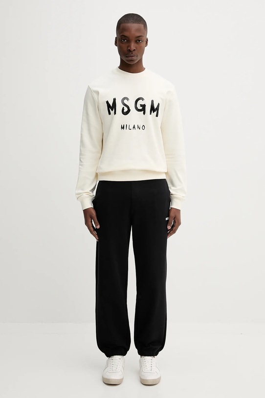 MSGM bluza bawełniana 2000MM513.300001 beżowy AA00