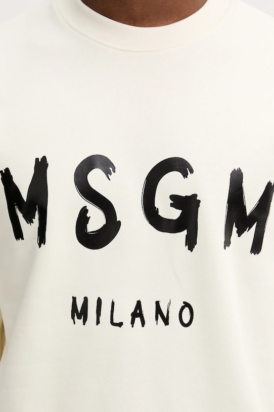 Bavlnená mikina MSGM 2000MM513.300001 béžová