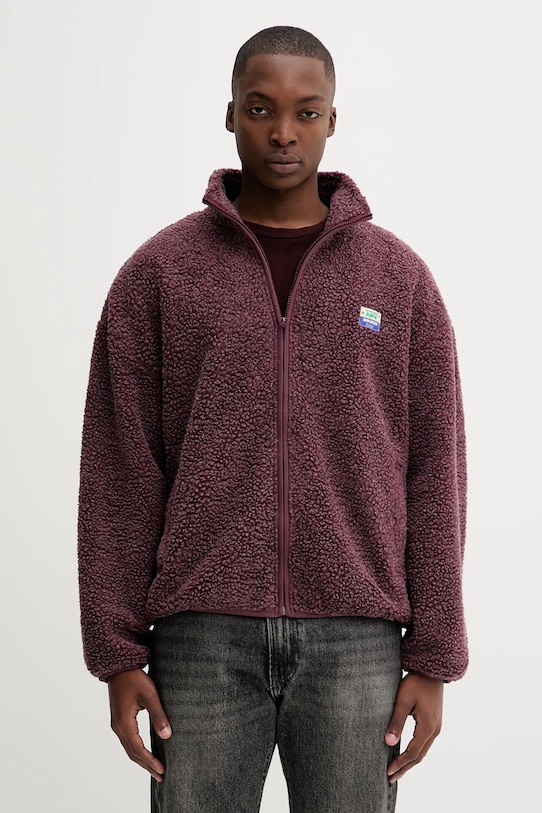 American Vintage bluza pozostałe bordowy MHOK16B