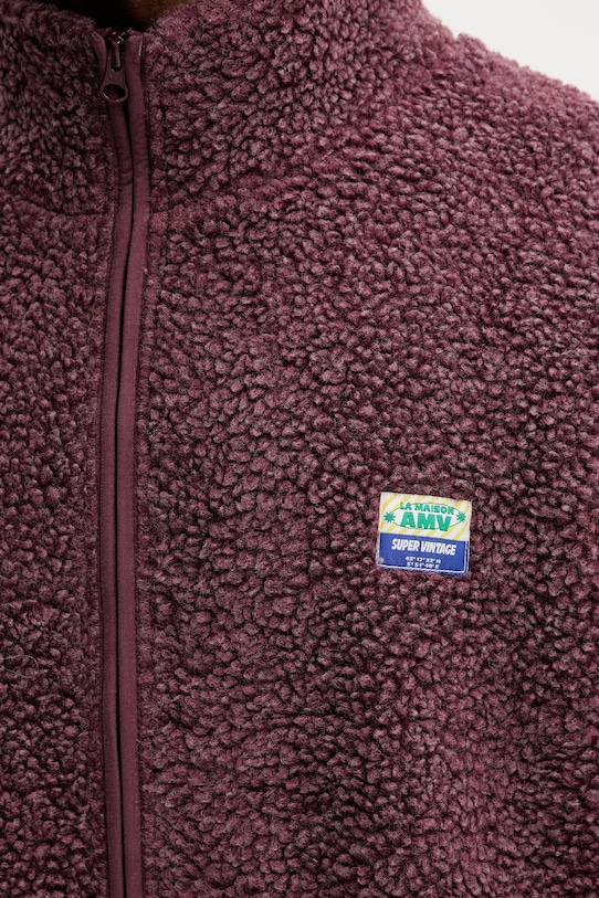 American Vintage bluza MHOK16B bordowy