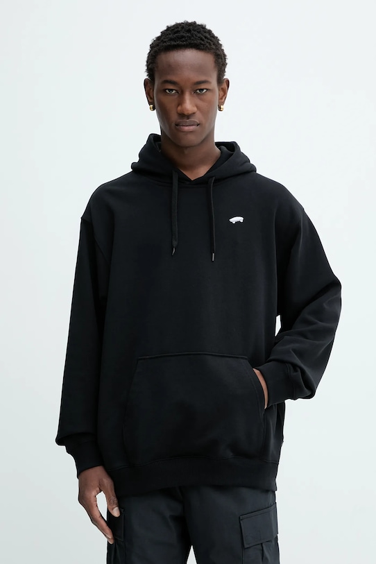 Vans hanorac de bumbac imprimeu negru VN000P58BLK1