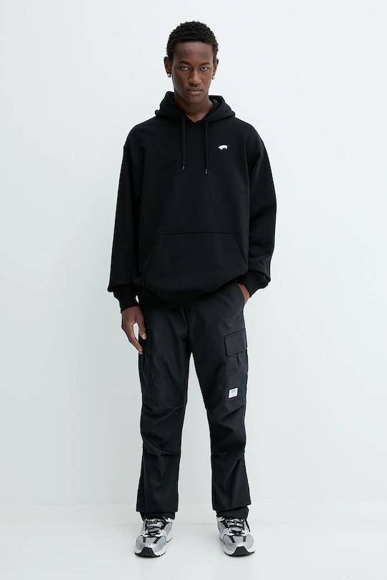 Vans hanorac de bumbac VN000P58BLK1 negru AA00