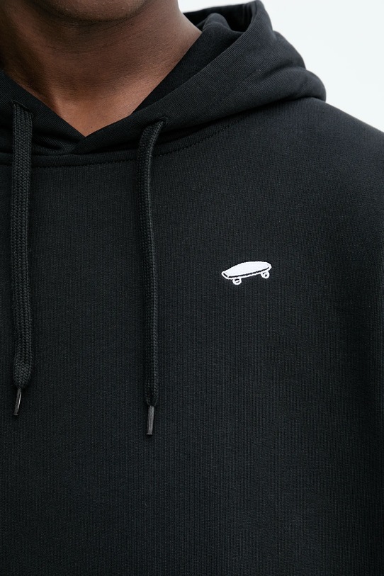 Βαμβακερή μπλούζα Vans VN000P58BLK1 μαύρο