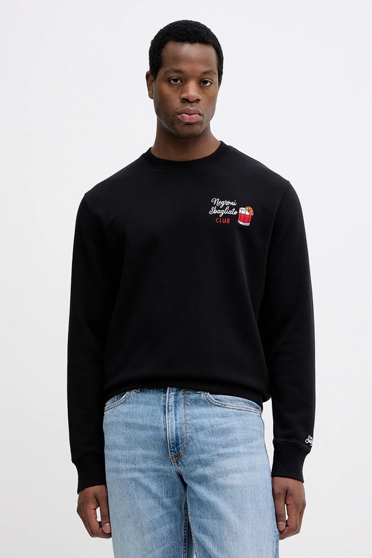 MC2 Saint Barth bluza bawełniana bawełna czarny SOH0008