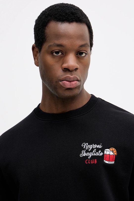 MC2 Saint Barth bluza bawełniana czarny SOH0008