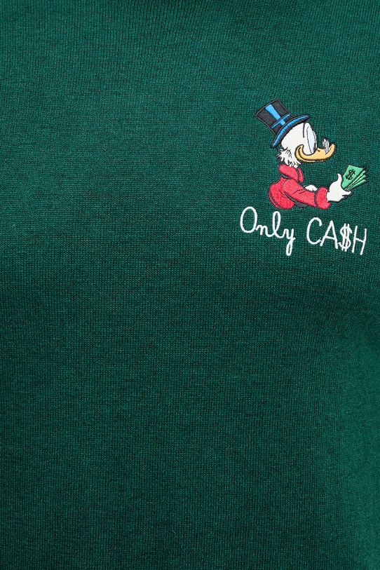 MC2 Saint Barth sweter z dodatkiem wełny HER0024 zielony