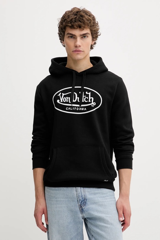 Von Dutch bluză print negru VD.1.SWZ.BRAND