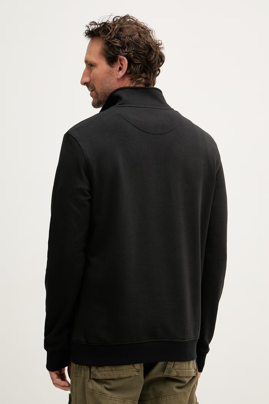 Odzież U.S. Polo Assn. bluza męska z bawełną DHM LB 1/4 ZIP MUP3359 czarny