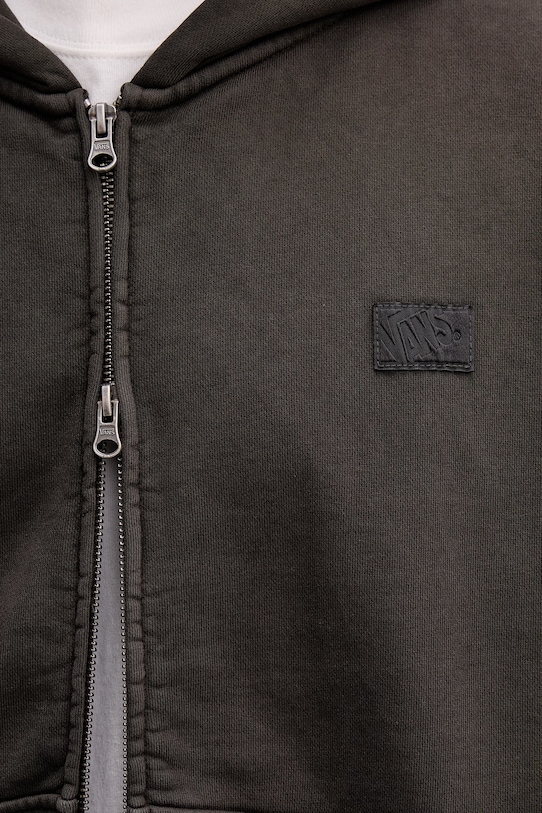 Vans bluza rozpinana z kapturem męska z bawełną Premium LX Full Zip VN000T78EMV1 zielony