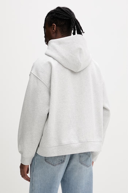 Odzież Vans bluza rozpinana z kapturem męska bawełniana Premium LX Full Zip VN000T78RKZ1 szary