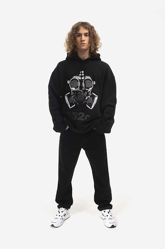 Odzież 032C bluza bawełniana Oversized Mask FW22.C.2040 czarny
