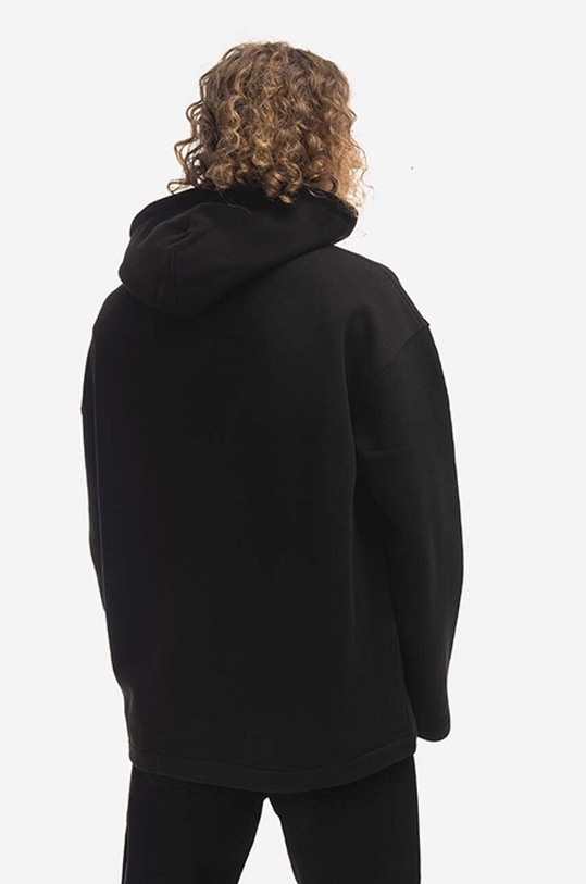 032C bluza bawełniana Oversized Mask FW22.C.2040 czarny