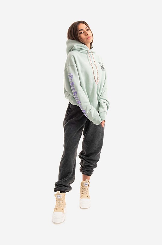 Clothing Aries cotton sweatshirt Column AR20010 turquoise