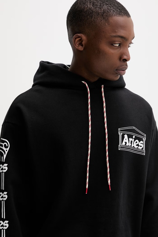 Bavlnená mikina Aries Column Hoodie AR20010 PALE MINT AR20010