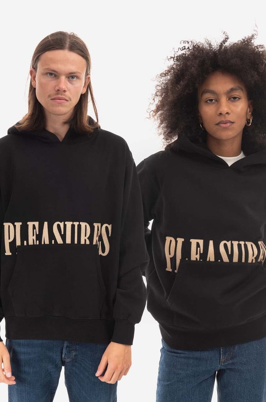PLEASURES sweatshirt applique black P22F016