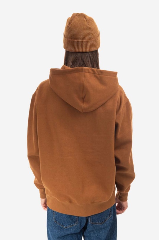 PLEASURES sweatshirt brown P22F043