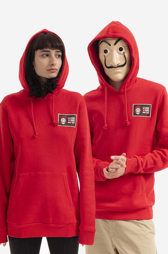 Μπλούζα Reebok La Casa De Papel στάμπα κόκκινο HH7092