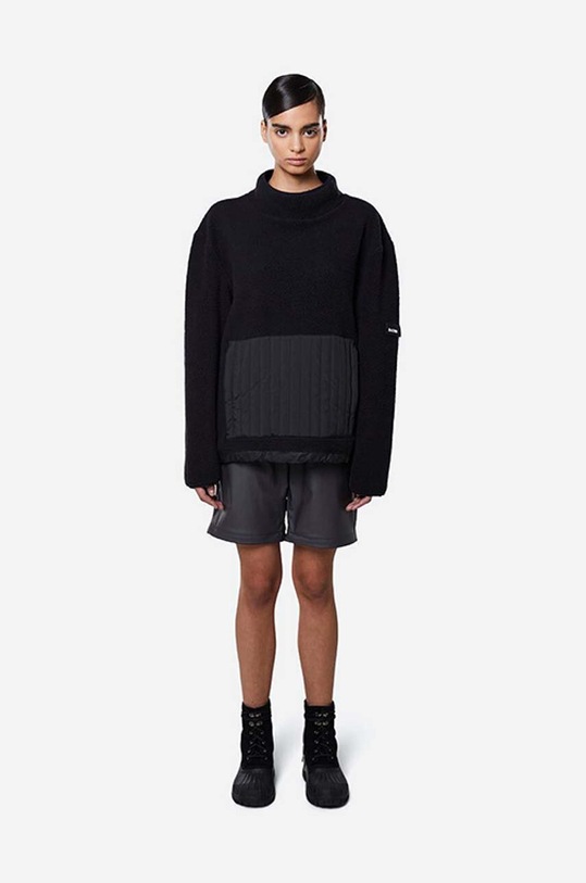 Odzież Rains bluza Fleece High Neck 1850 1850.BLACK czarny