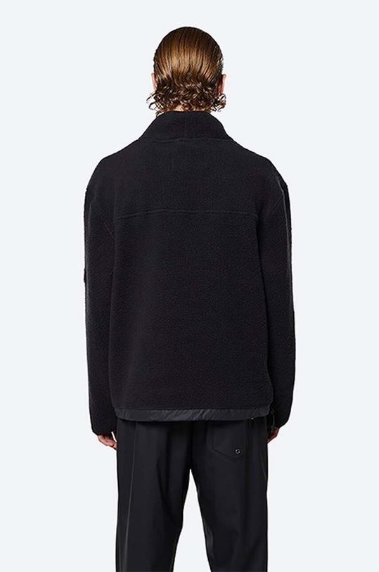Rains bluza Fleece High Neck 1850 czarny 1850.BLACK