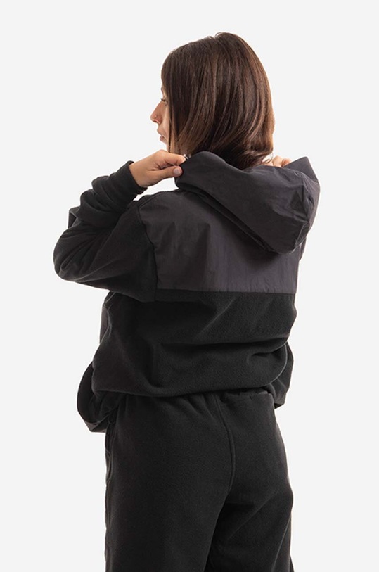 Rains sweatshirt Fleece Hoodie black 18650.BLACK