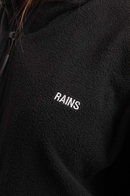 Rains sweatshirt Fleece Hoodie 18650.BLACK