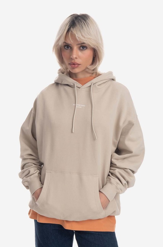 Drôle de Monsieur cotton sweatshirt Le Hoodie HO109.MASTIC