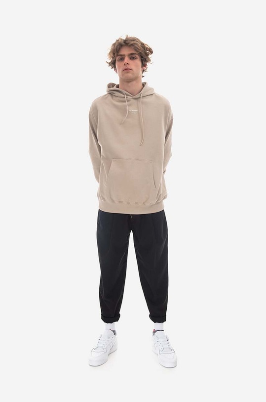Drôle de Monsieur cotton sweatshirt Le Hoodie HO109.MASTIC beige AA00