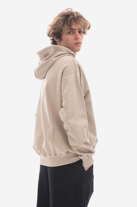 Clothing Drôle de Monsieur cotton sweatshirt Le Hoodie HO109.MASTIC beige