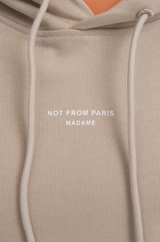 Drôle de Monsieur cotton sweatshirt Le Hoodie beige HO109.MASTIC