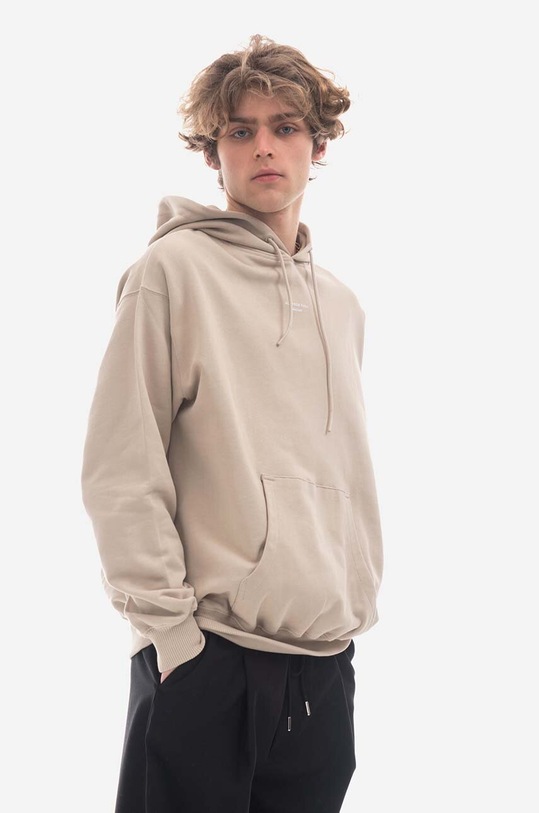 Drôle de Monsieur cotton sweatshirt Le Hoodie HO109.MASTIC