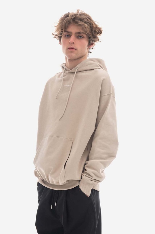Drôle de Monsieur cotton sweatshirt Le Hoodie HO109.MASTIC