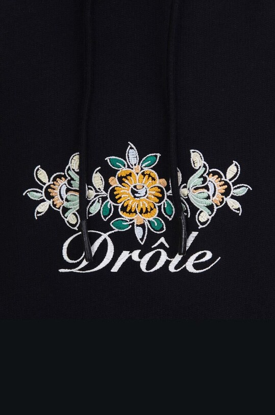 Drôle de Monsieur bluza bawełniana Le Hoodie czarny HO126.BLACK