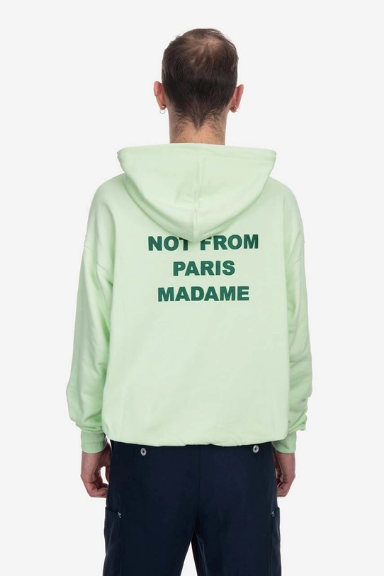 Oblečenie Bavlnená mikina Drôle de Monsieur Le Hoodie Classique HO101 LIGHT GREEN HO101.GREEN zelená