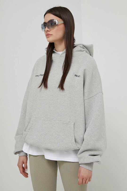 Бавовняна кофта Preach 206311.NOS сірий AA00