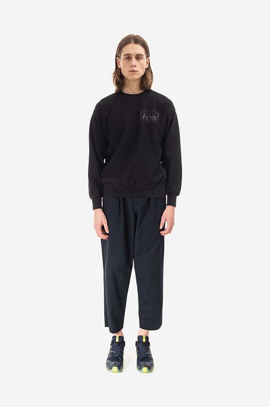 Clothing Aries cotton sweatshirt AR20000 black