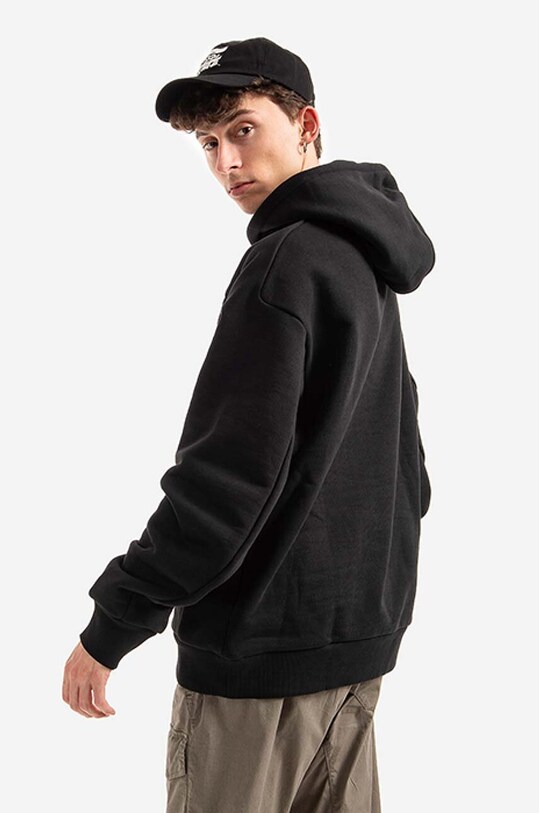 032C cotton sweatshirt Barcode Hoodie black SS22.C.2030.M